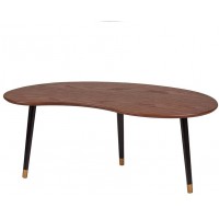 Tavolino ovale in legno e mdf